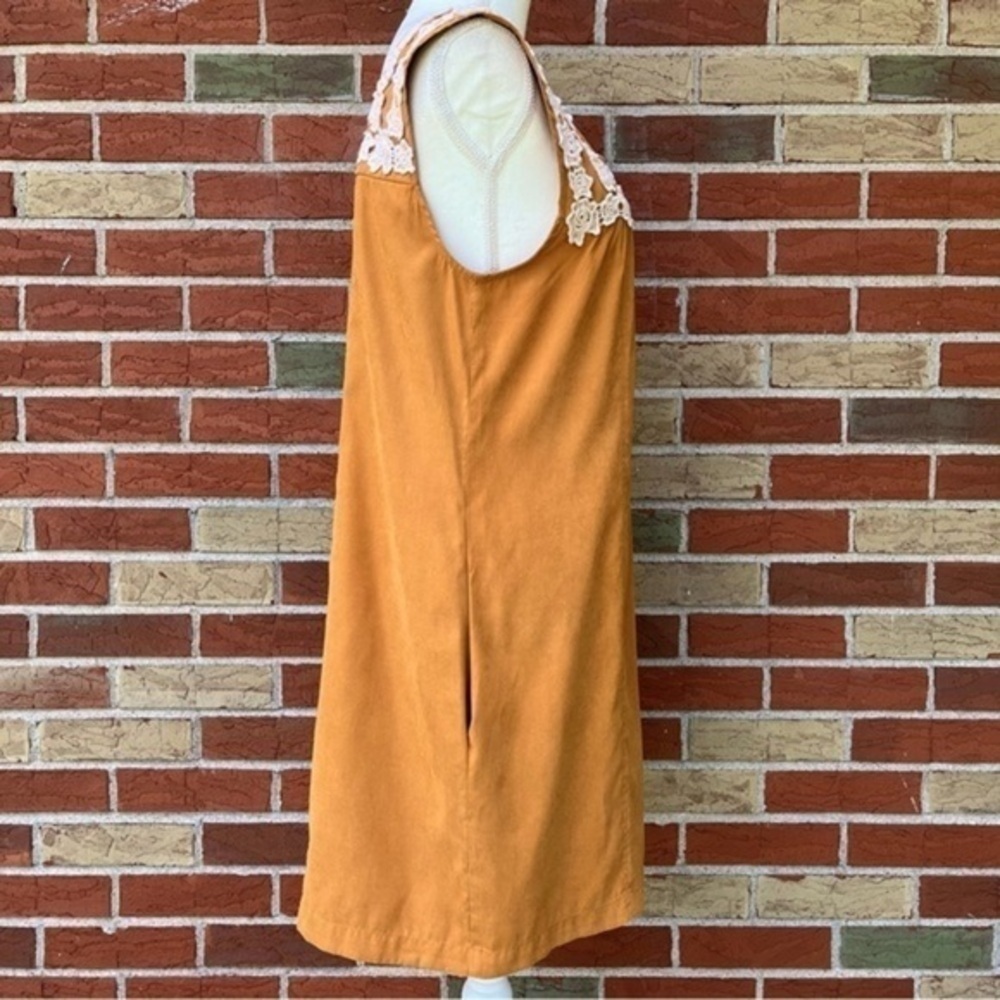 Anthropologie Plenty by Tracy Reese Embroidered Rosette Yellow Mini Dress 👗 - Picture 4 of 9